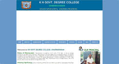 Desktop Screenshot of khgdcdharmavaram.org