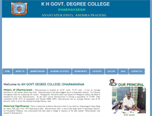 Tablet Screenshot of khgdcdharmavaram.org